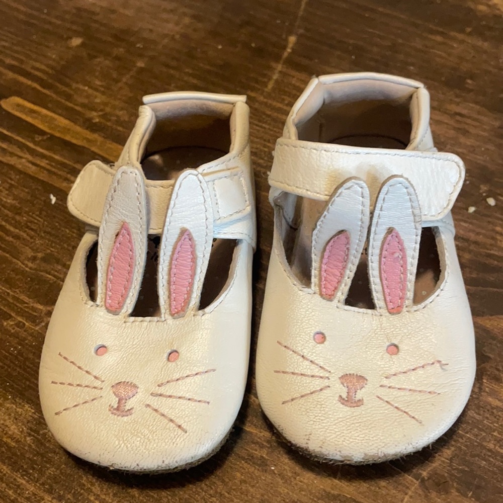 White bunny shoe